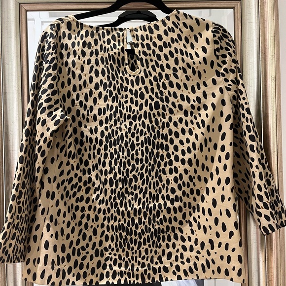 J Crew Leopard Print Top Blouse size small. GUC - Picture 3 of 4